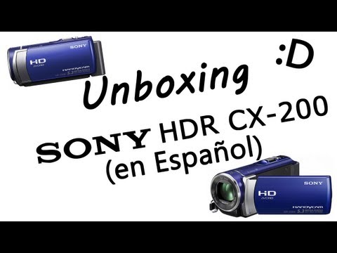 Unboxing Sony HDR-CX200 (Español)