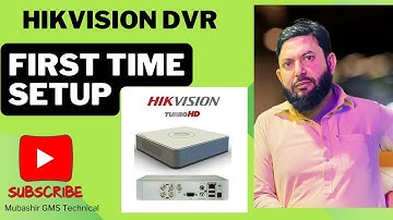 Hikvision DVR First Time Setup // DVR First Time Setup // DVR Setup // Hikvision DVR Setup // DVR