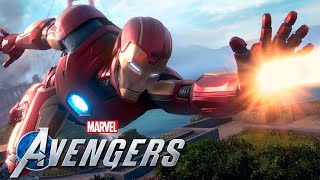 Супергерои Marvels Avengers PS4 Железный человек В одиночку против АИМ Прохождение игры