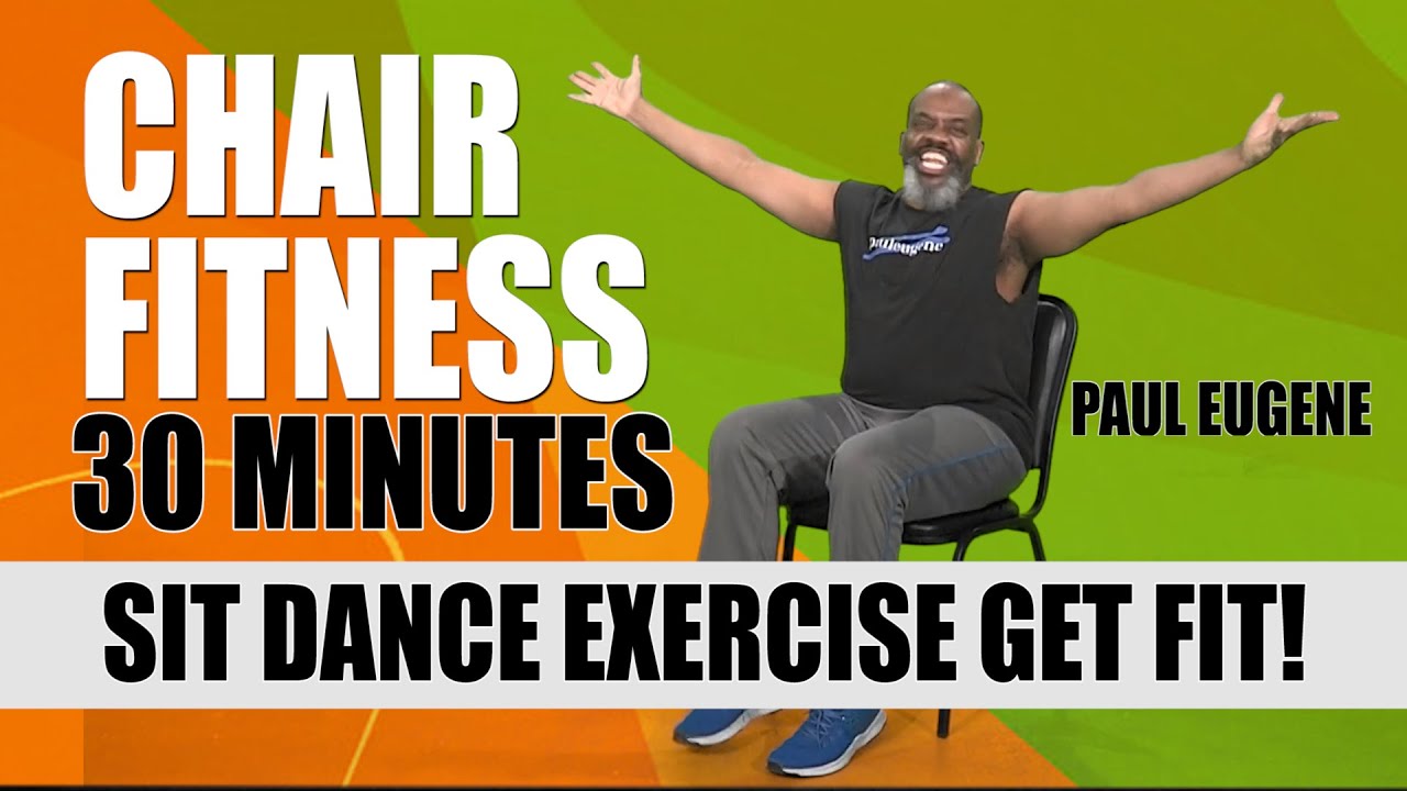 Chair Fitness Aerobics Workout, Sit Dance Exercise Get Fit, Low Intensity