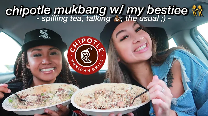 chipotle mukbang ft. @Davine Riley  | vlogmas day ...
