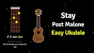 Download Lagu How to play Stay by Post Malone on Ukulele | Ukified