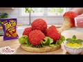 Best of Crispy Takis Mozzarella Stuffed Meatballs Recipe | TinyBap ASMR Mini Cooking