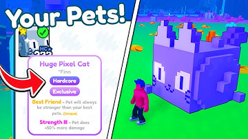 I Hatched the FIRST EVER *HARDCORE HUGE PIXEL CAT* In Pet Simulator X