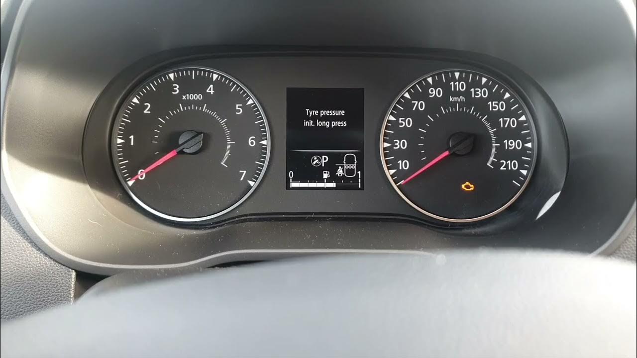 How to reset tire pressure light on a Dacia Duster - YouTube