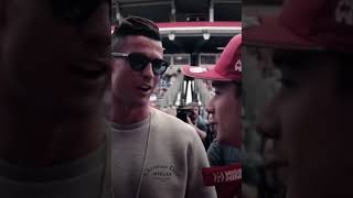 When Charles Leclerc meets Ronaldo at F1!