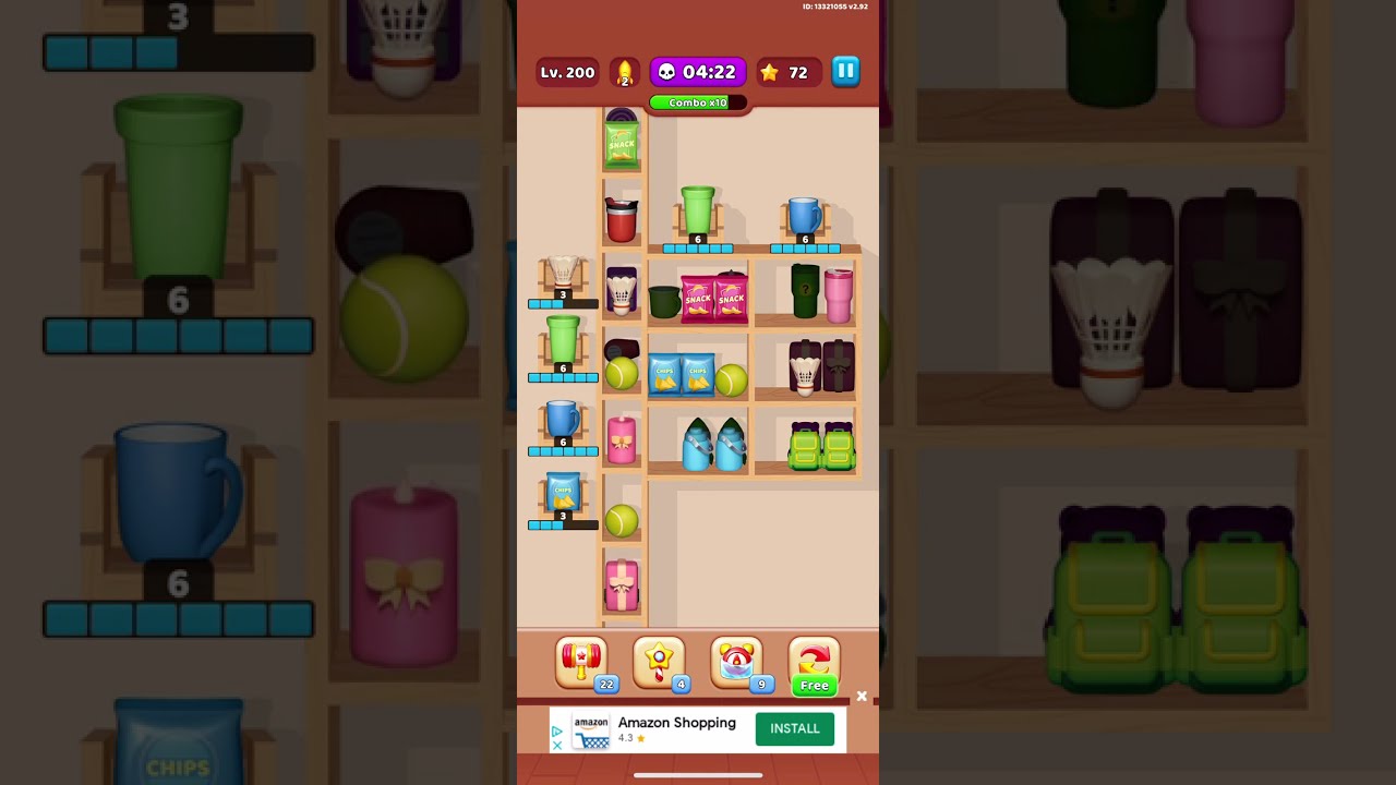 Goods Sorting Match 3 | Level 200 | Hard level | NO BOOSTERS 