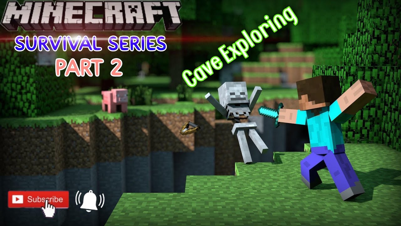 Minecraft Survival Series Part 2 | Cave Exploring | PJ Bhaiya - YouTube