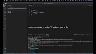 How to run a simple C program on a mac terminal
