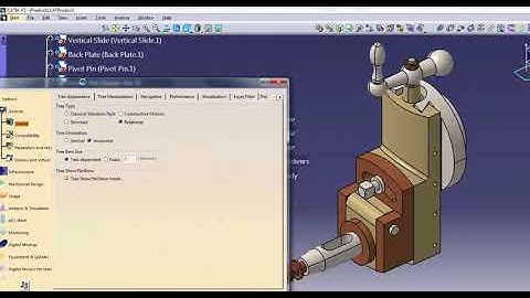 CATIA Specification Tree Options