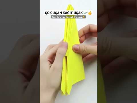 Uzun Süre Havada Kalan Kağıttan Uçak Nasıl Yapılır ❓🛫👍 #nasılmı #kendinyap #origami #kağıtuçak