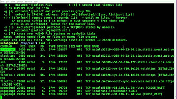 lsof network connections - BASH Quick Tip - Linux.avi