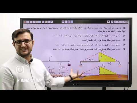 تحلیل سازه ویژه آزمون محاسبات محاسبه خیز تیر