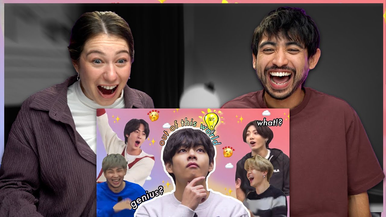 BTS застигнуты врасплох непредсказуемым умом Тэхёна Реакция!