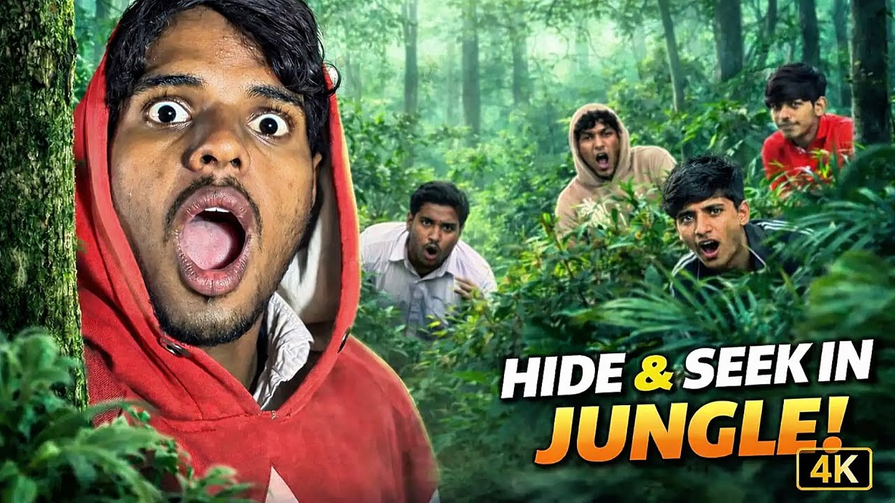 Hide & Seek In Jungle 😱 | 5 Friends, Full Masti & Shock!”
