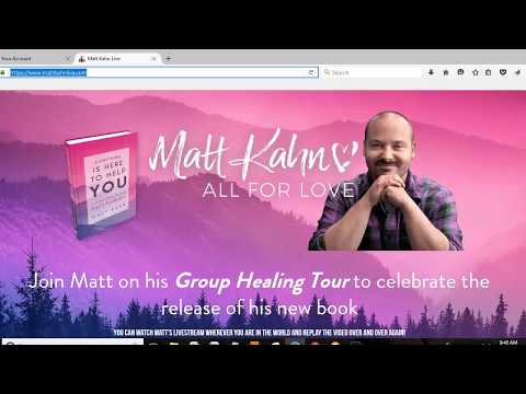 How to login to your Matt Kahn Livestream Acount