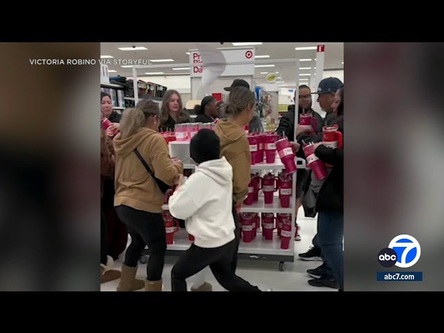 Latest Stanley cup release flying off shelves in Target stores across  country: video