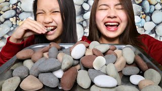 BARBAR INVITES CHILDREN TO EAT B4TU || DON'T COPY - EDIBLE STONE