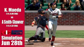 【MLB】Minnesota Twins vs. Atlanta Braves｜Jun 28th Simulation｜MLB The Show 23