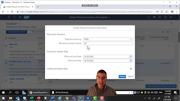 Physical Inventory count in S/4 HANA
