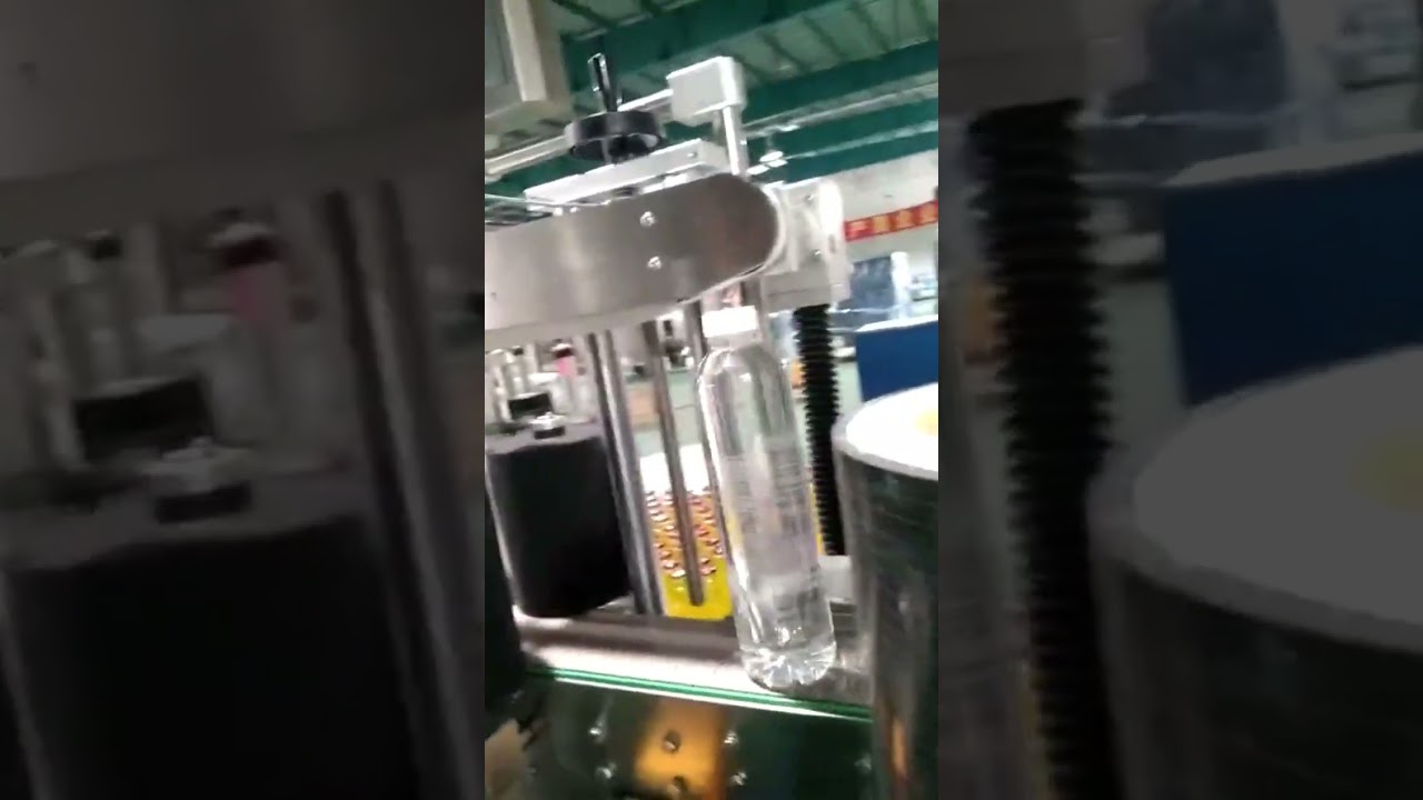 🔹 Round Bottle Double-Sided Transparent Labeling Machine Workflow | Efficient Labeling Solution