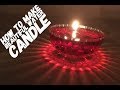 Water candle/ water diyas for home decoration/candle making for Diwali decoration