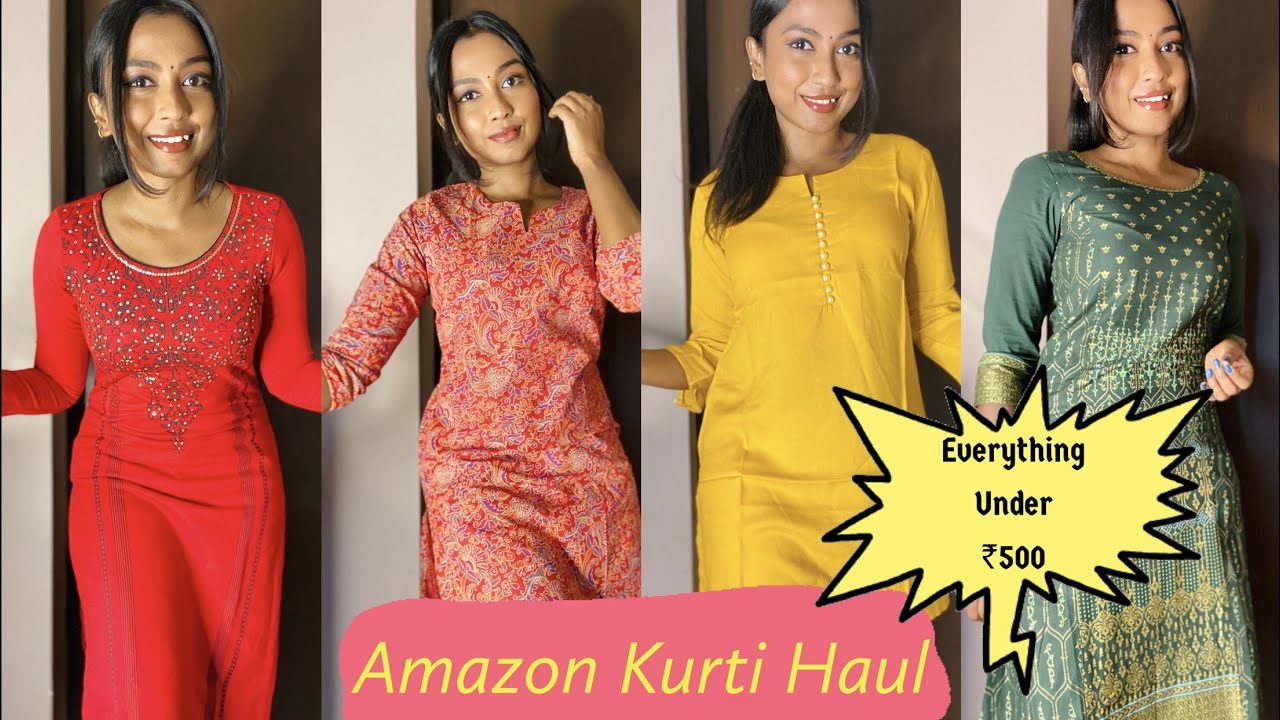 Buy Printed Designer Kurtis by TnS | Rayon Kurti Girls Style Latest | Long  Kurti For Women Latest Design Party Wear Under 500 | M,L,XL,2XL at Amazon.in