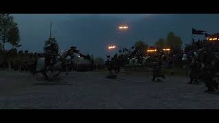 Средневековая ночная битва - огненные стрелы | Cinematic battle