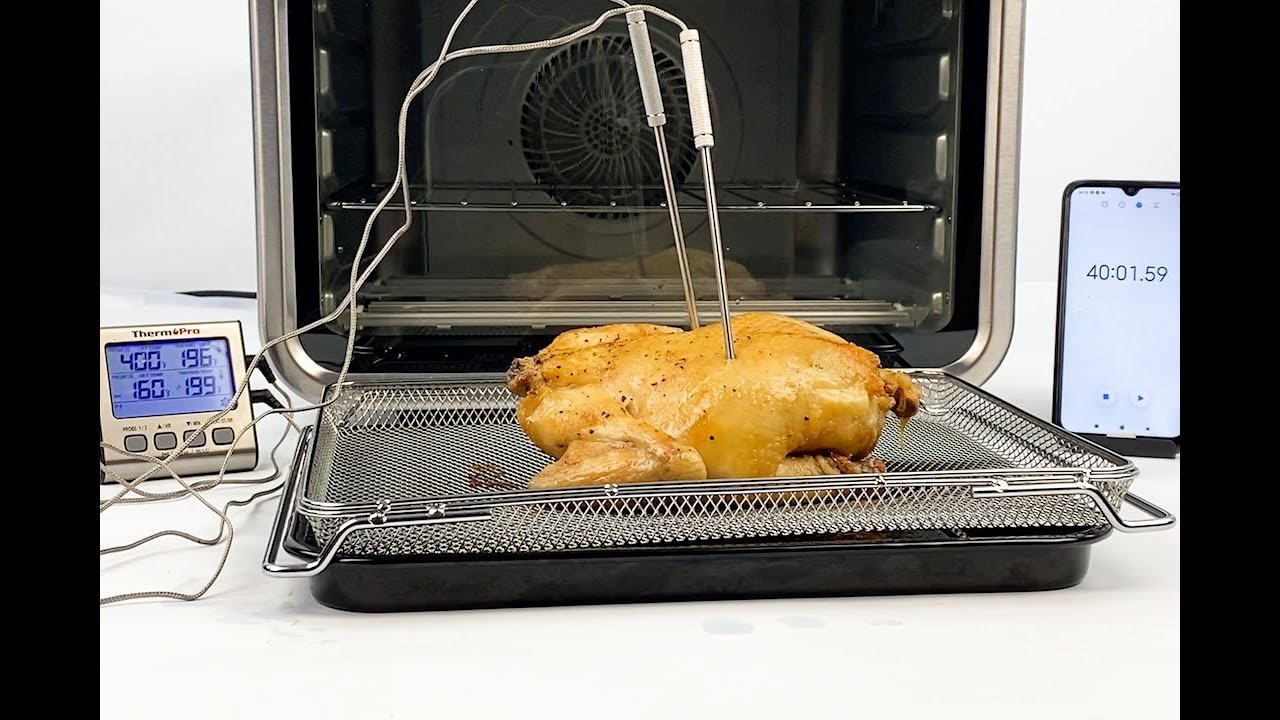 Whole Roasted Chicken with the Ninja DT201 Foodi XL Pro Air Convection