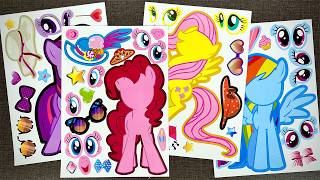 [🌸Paper DIY🌸] 🦄Twilight Sparkle, Rainbow Dash, Pinkie Pie & Friends | My Little Pony Sticker Book screenshot 5