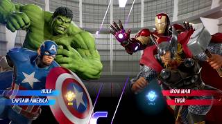 MARVEL VS. CAPCOM: INFINITE Hulk and Captain America vs Iron Man and Thor