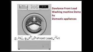 Dawlance Front Load Washing Machine Demo
