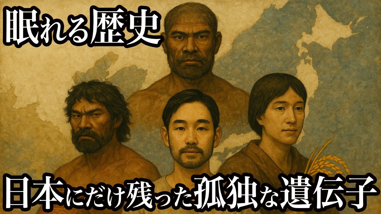 なぜ日本人のDNAだけが“大陸と異なる”のか？最新研究が突き止めたY染色体「D系統」の孤独な旅｜眠れる歴史【睡眠用】
