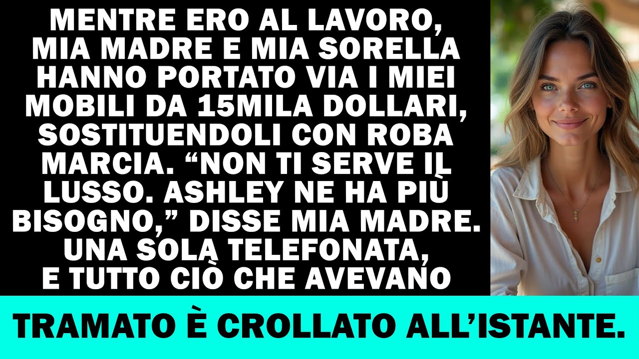 Hanno preso i miei mobili da 15mila. Una sola chiamata li ha messi в brutte acque.