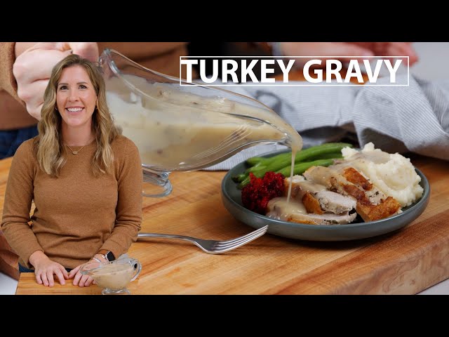 Easy Turkey Gravy (with drippings) class=