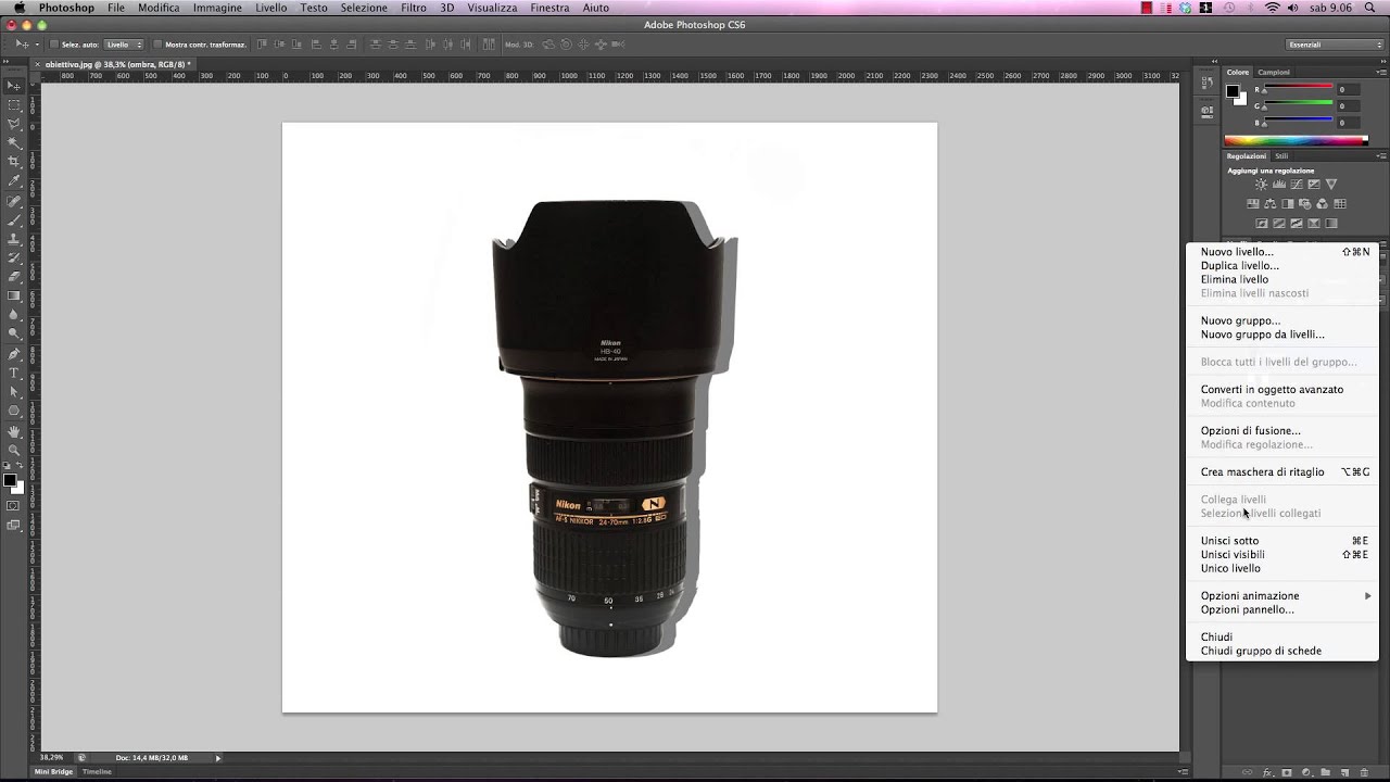 Photoshop CS6 - Creare ombre realistiche