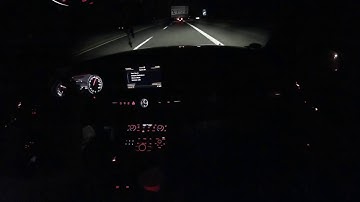 Audi A8L D4 pre sense Emergency Braking System in action german Autobahn