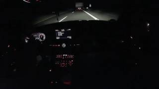 Audi A8L D4 pre sense Emergency Braking System in action german Autobahn