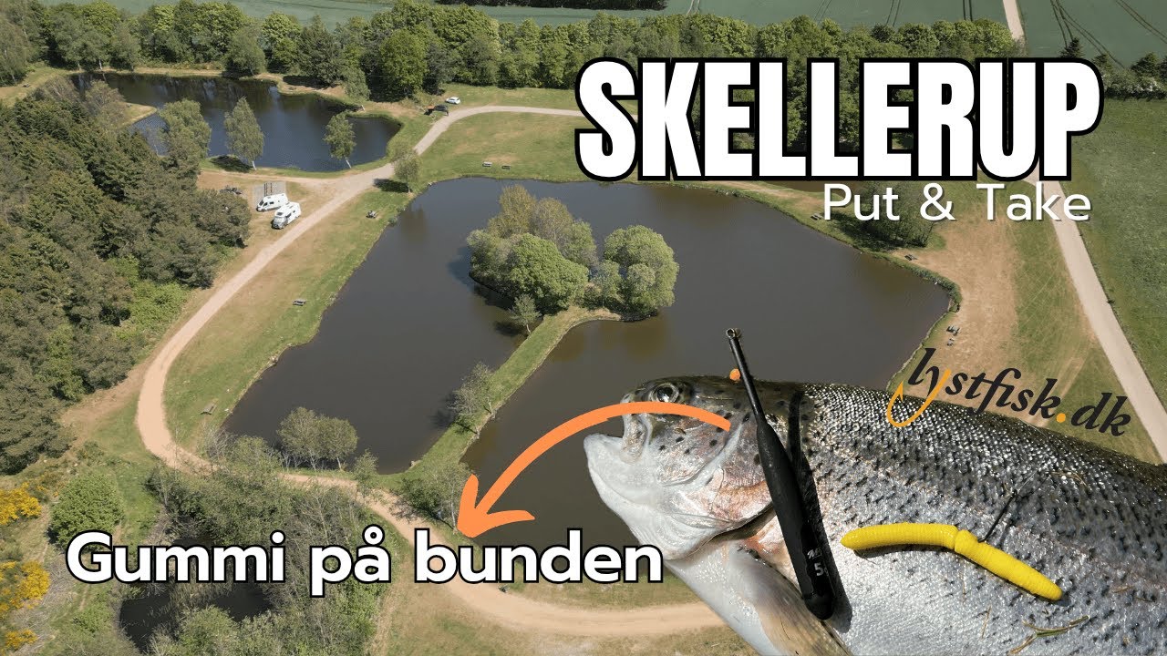 Bundfiskeri og Gummi fiskeri i Skellerup Put & Take