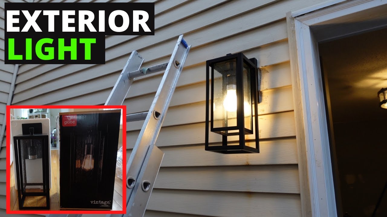 How To Install Outside Light On Vinyl Siding