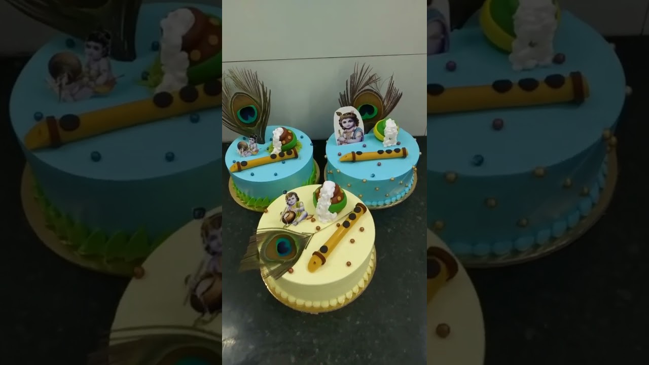 krishna cake 🍰 for janamashtami ❤️❤️❤️❤️