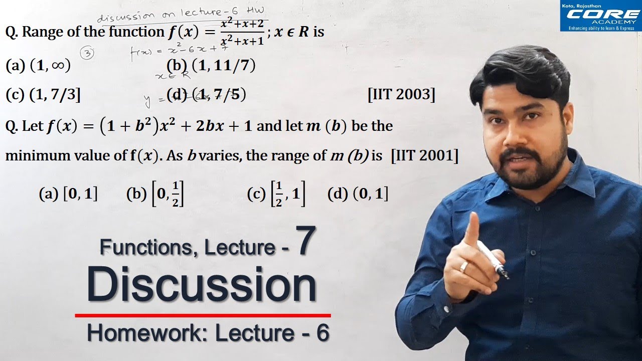 Functions | Lecture 7 | Homework Discussion (lecture 6) | 11th, 12th ...