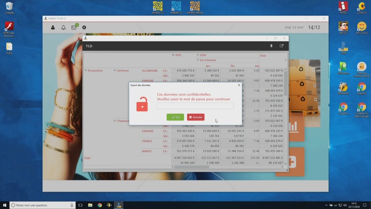 Évolutions du TCD de WINDEV 22