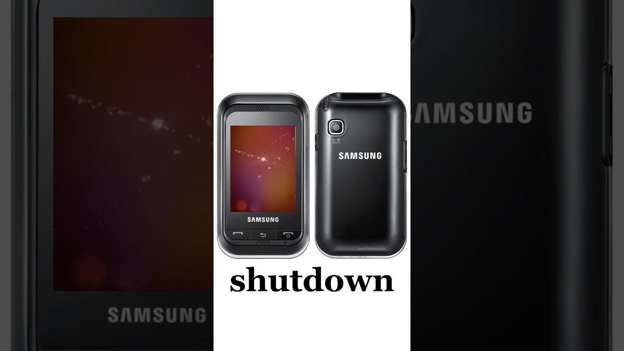 SAMSUNG Champ - startup and shutdown. 