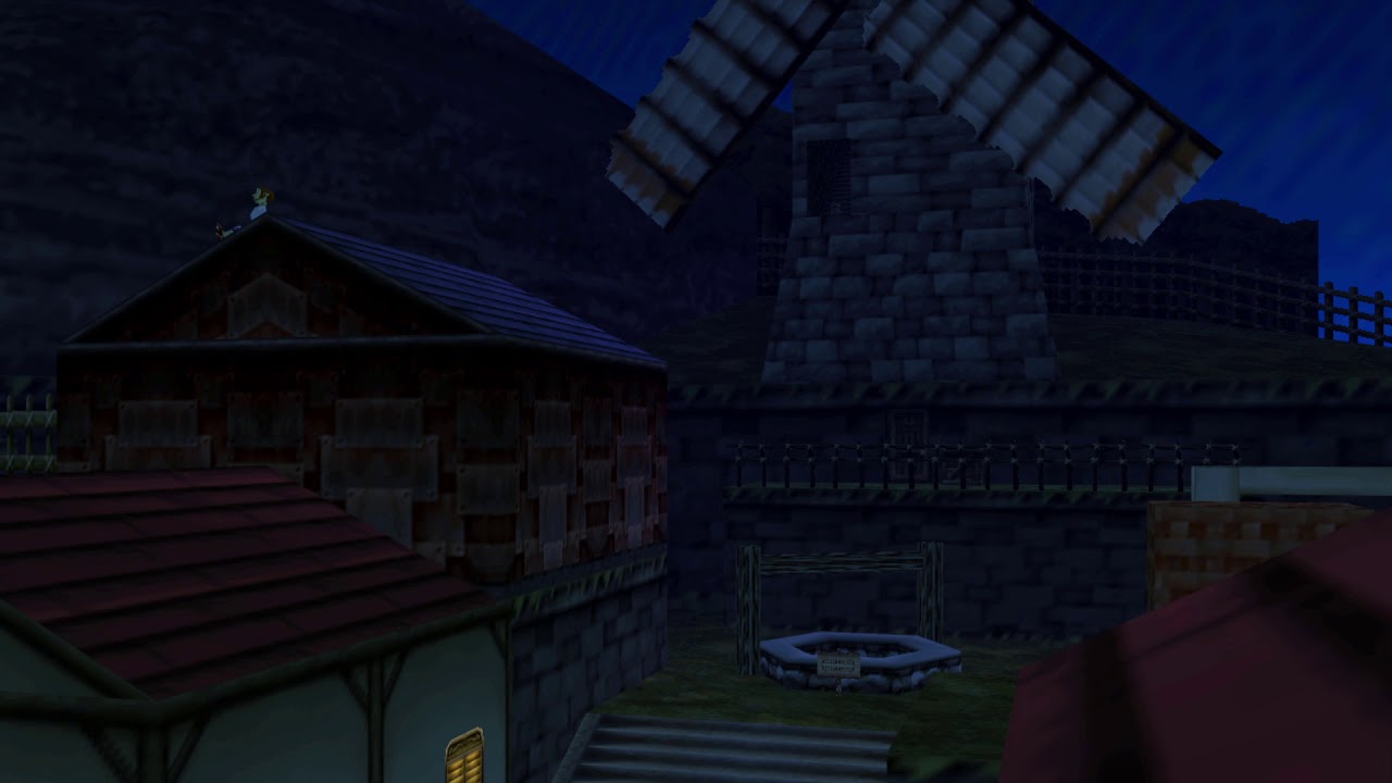 Ocarina of Time Ambiance Kakariko Village (Night) 10 Hours [Redone