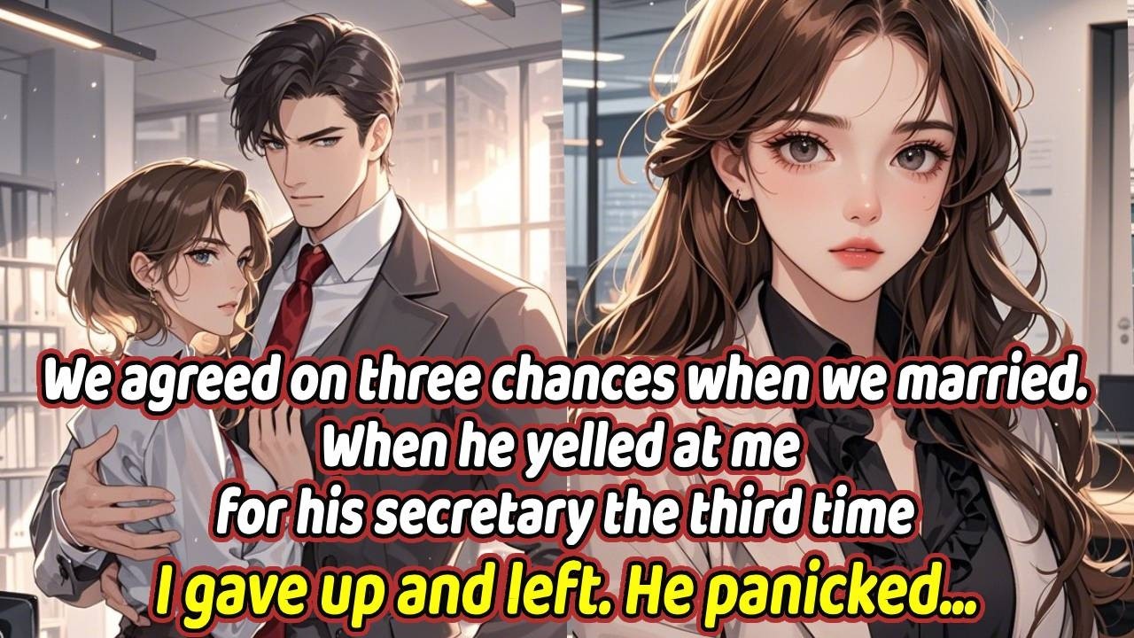 We agreed on three chances when we married.When he yelled at me for his secretary the third time,
