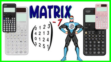 Transpose and inverse matrix CASIO fx-991CW✅Tutorial