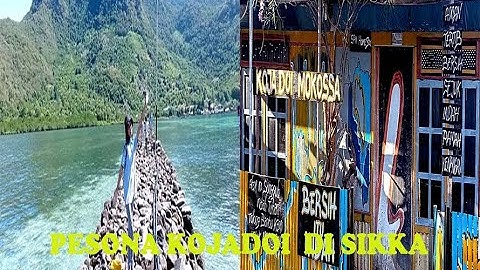 Melihat Pesona Pulau Kojadoi di Sikka, Anak-anak Melintas di Jembatan Batu Ratusan Batu Tengah Laut