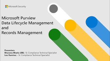 SLG M365 Compliance Webinar Series Session 4 -  Data Lifecycle Management and Records management