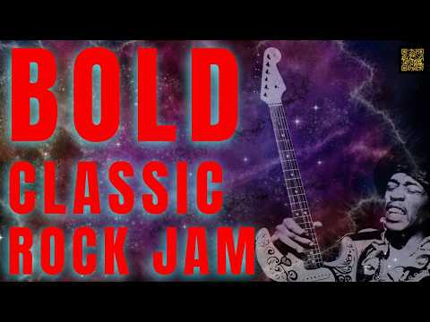 BOLD HENDRIX STYLE CLASSIC ROCK JAM | Guitar Backing Track In A (63 BPM)